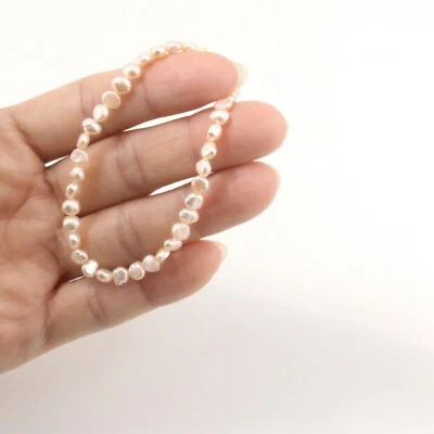 Simple Baby Baroque Peach Pearl Bracelet - Image 1 of 4
