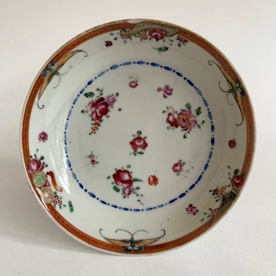 Antique 18th Century Chinese Famille Rose Porcelain Small Plate Qing Dynasty (2) - Bild 1 von 4