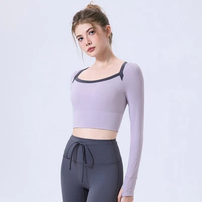  Sujetador deportivo para mujer - Camiseta sin mangas de entrenamiento con almohadillas incorporadas - Camiseta de yoga CX5697 Foto 1 de 4