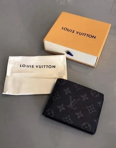 Louis Vuitton Men's Graphite Bifold Wallet Checkered Gray/Black - Picture 1 of 3