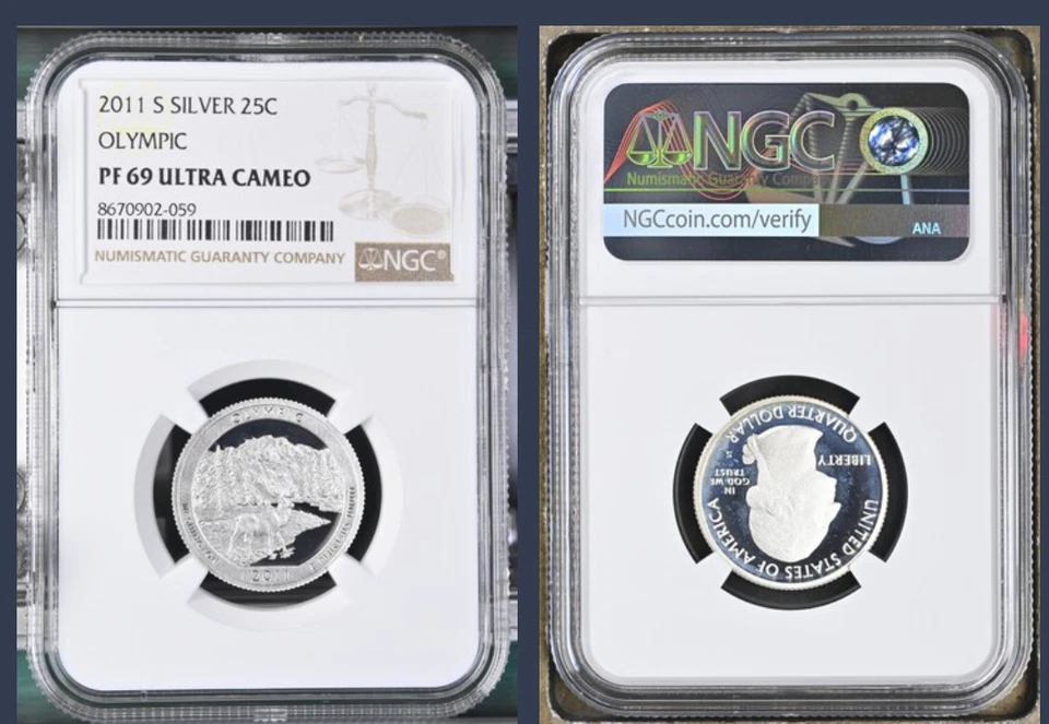 2011 "S" Olympic Quarter 25c Silver - NGC PF69 Ultra Cameo - Image 1 of 1