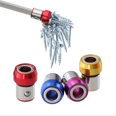 Screwdriver Head Strong Magnetic Ring 1/4" 7mm Screw Pick Up Tools Accessories - Image 1 of 4