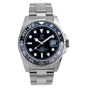 Reloj Hombre HYAKUICHI 101 Nº14 Automático Buceo GMT 200M Impermeable Gris Negro - Imagen 1 de 7
