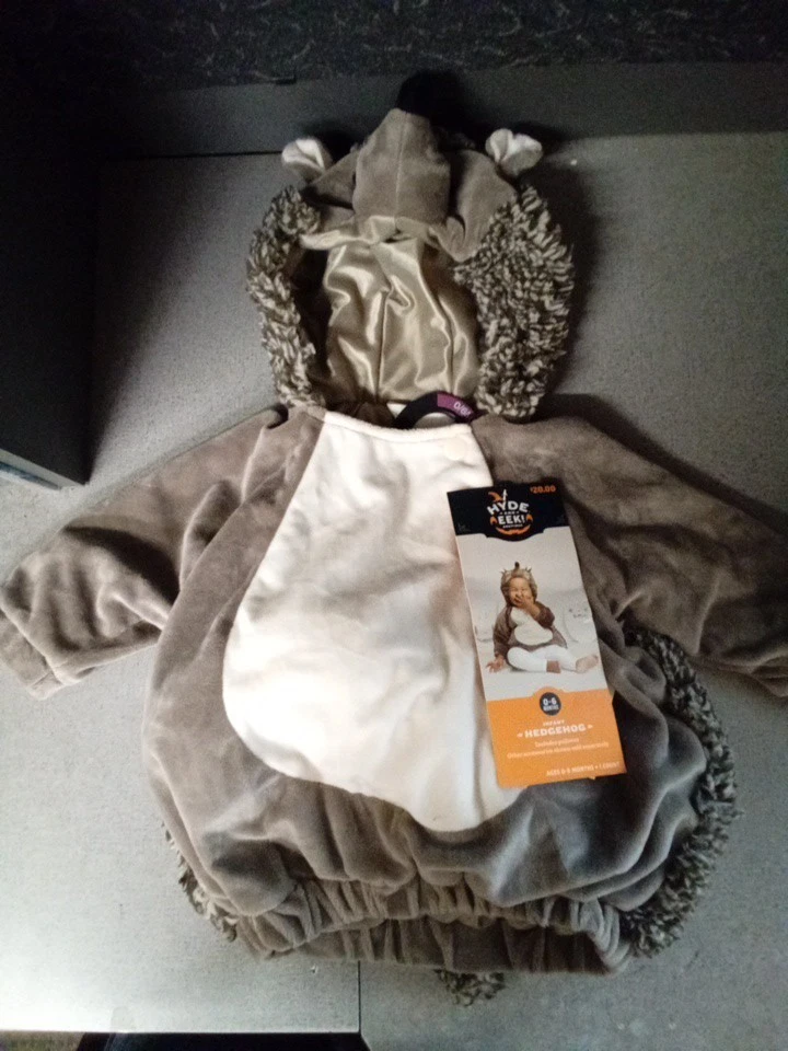 Hedgehog Halloween Costume 0-6M Infant Plush Suit Hood Hyde & Eek  - Image 1 of 1