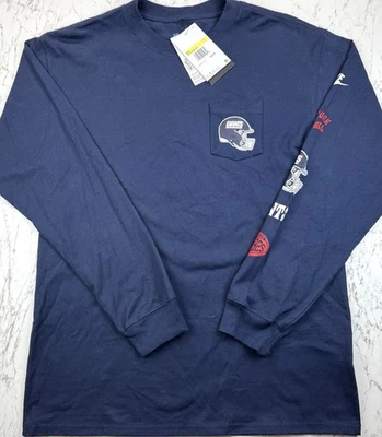Camisa masculina manga longa Nike New York Giants Throwback pequena nova com etiquetas NFL - Imagem 1 de 4