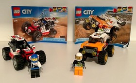 Lot of Two LEGO CITY Sets: Buggy (Set 60145) and Stunt Truck (Set 60146)