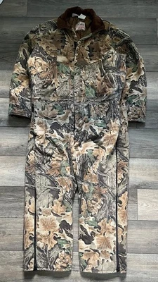 Vintage Walls Men's 2XL Short Blizzard Pruf Coveralls Insulated Hunting Camo USA - Image 1 of 4