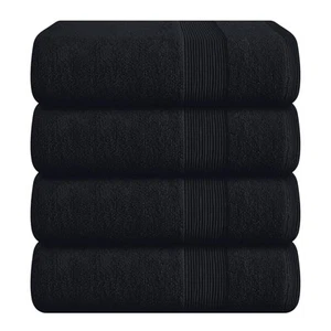 4 Pack Bath Towel Set 27x54, 100% Ring Spun Cotton, Ultra Soft Highly Absorbe... - Bild 1 von 7