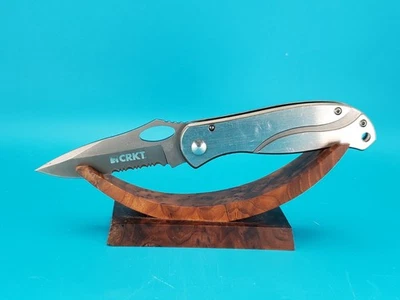 CRKT Pazoda 6480 Pocket Knife Frame Lock Combo Edge Blade - Image 1 of 4