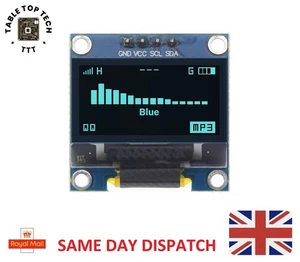 0.96" OLED Display 128x64 I2C SSD1306 for Arduino Uno Mega 2560 Blue - Picture 1 of 3