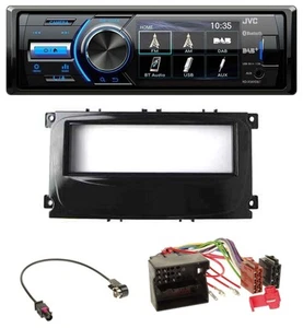 JVC Bluetooth MP3 USB DAB Autoradio für Ford Mondeo S-Max 07-14 glänzend schwarz - Bild 1 von 10