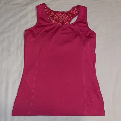 Tek Gear Women's Pink Tank Top With Flower Pattern Inside Size Medium - Image 1 of 4