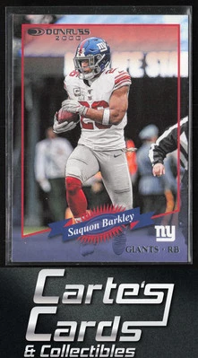 Saquon Barkley 2020 Panini Donruss #R2K-SB Retro 2000 New York Giants - Image 1 of 2