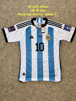 BNWT Argentina player issue 2022 World Cup Final edition #10 Messi 2-star M size