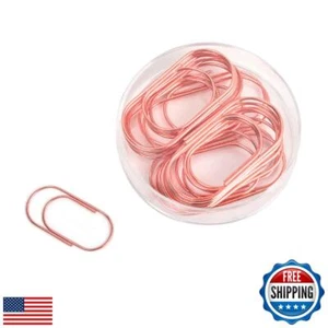Jumbo Paper Clips, Wide Large Paper Clamps Rose Gold 2 inch 20pcs Durable and - Picture 1 of 5