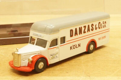 HO 1:87 Brekina SoMo Mercedes Benz MB L 6600 Mobili Cassa " DANZAS Cie COLOGNA " - Immagine 1 di 4