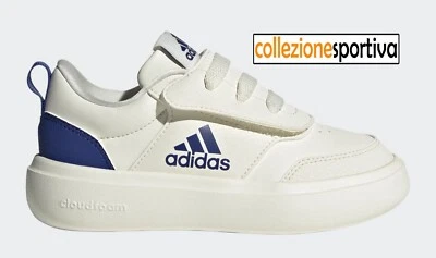 SCARPE BAMBINO/BAMBINA ADIDAS PARK AC C - IE6410 col. bianco/blu - Immagine 1 di 4