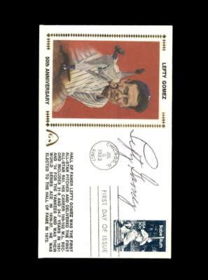Lefty Gomez PSA DNA Coa Hand Signed 1983 FDC Cache Autograph - Image 1 of 3
