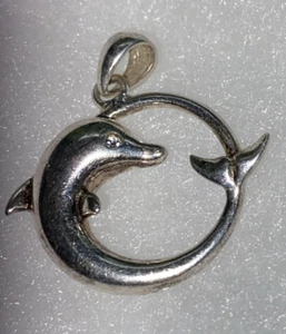 COLGANTE PLATA ESTERLINA DISEÑO ESTILO DELFÍN NV 925 2,6 gramos - Imagen 1 de 4