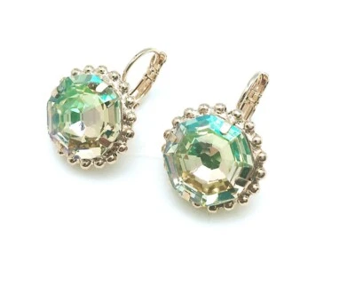 Pendientes Mariana Amatista Hermosos Forma Redonda Multicolor Cristales Swarovski Foto 1 de 3