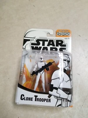 Экшн-фигурка Hasbro 2003 Star Wars Clone Trooper Cartoon Network Animated 3,75 дюйма - Изображение 1 из 3