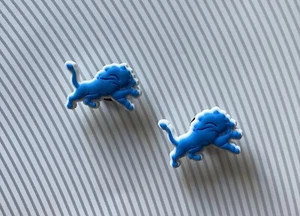 Detroit Lions Crocs Charms Jibbitz NFL Shoe Charms 2 Pieces  - Picture 1 of 1