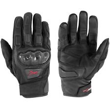 Sport Winter Armored Motorcycle Biker Leather Textile Touring Gloves