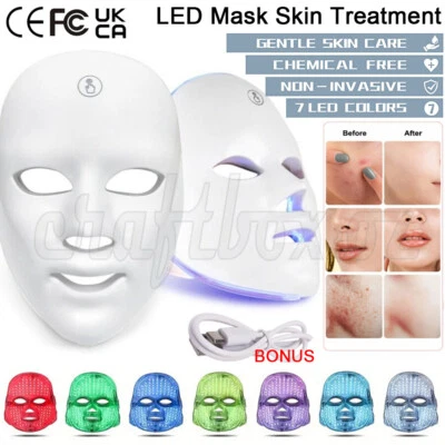 7 Colors Photon LED Light Therapy Face Mask Skin Rejuvenation Anti-aging Machine - image 1 of 4