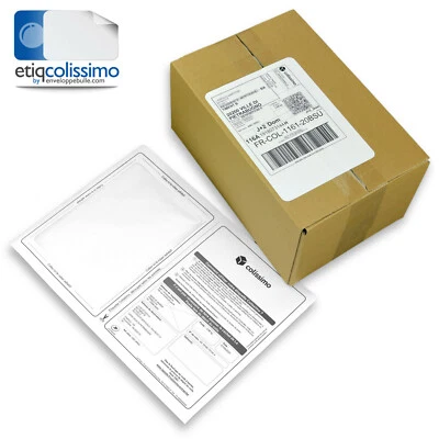 Planches A4 avec étiquette COLISSIMO intégrée 164 x 120 mm - Photo 1/4