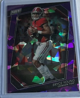 BRYCE YOUNG 2023 Panini National VIP Gold RC 30/50 Purple Sparkle Parallel - Image 1 of 2