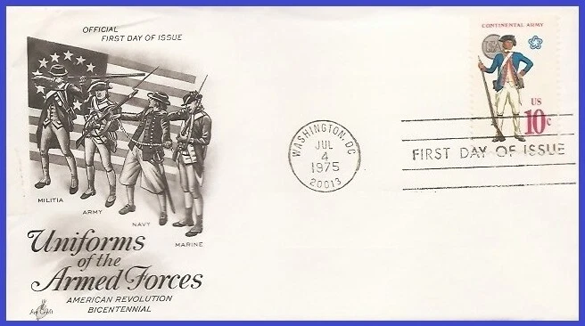 USA5 #1565 U/A ARTCRAFT FDC   Continental Army - Image 1 of 1