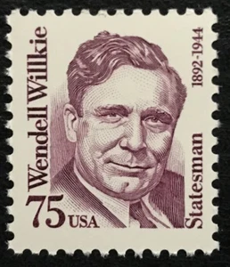1992 Scott #2192, 75¢, WENDELL WILLKIE - POLITICS - Single - Mint NH - - Picture 1 of 1