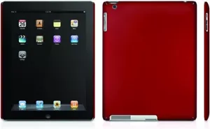 Macally SNAP-ON SNAP2MR Metallic Snap-On Case for iPad 2nd Generation, Red - Picture 1 of 3