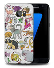 Case Cover For Samsung Galaxy|cute Dog Puppy Collage Drawing