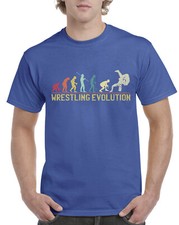 Top Gift T-Shirt for Dad: Evolution of Wrestling Sports Cotton Comfort