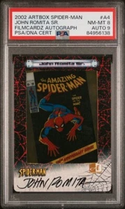 2002 John Romita Sr Autograph Spider-Man Artbox 040/150 PSA 8 AUTO 9 - Picture 1 of 2