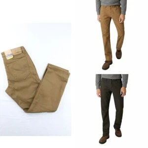 Weatherproof Vintage Men’s Fleece Lined Pant Bonded Fleece Lining Stretch Canvas - Picture 1 of 26
