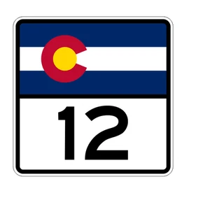 Colorado State Highway 12 Sticker Decal R1782 Highway Sign - Picture 1 of 1