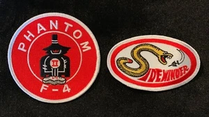 USAF USN USMC F-4 Phantom & AIM-9 Sidewinder Patches US seller Vietnam War - Picture 1 of 12