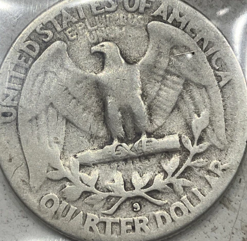 1950 S over D washington quarter rare variety ! rpm omm strike error silver Cover