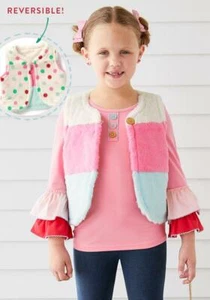 NWT Girls MATILDA JANE Wonderment reversible Gumdrop Lane Vest size 12 NEW - Picture 1 of 4