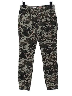 Pantaloni Donna Anthropologie W 28 In Cotone Verde Con Elastan Chino • 63.49€