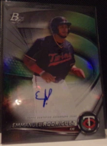 2022 Bowman Platinum Emmanuel Rodriguez Autograph Twins TOP-97 - Bild 1 von 2