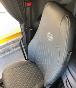 Truck car seat covers for DAF, MAN, MERCEDES, RENAULT, SCANIA, VOLVO etc. - Picture 1 of 20