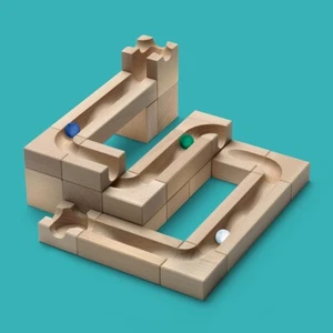 CUBORO WAVE Extra set toy marbles run system building wood made Swiss - Picture 1 of 17
