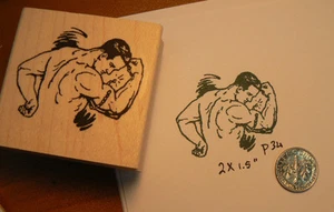Muscle Man Retro Style Stempel WM P34 - Bild 1 von 2