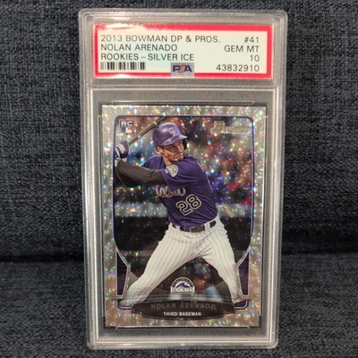 2013 Bowman Draft Серебряный Лед Рефрактор No41 Нолан Аренадо PSA 10 (RC) - Изображение 1 из 2