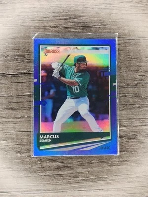 2020 Panini Donruss - Marcus Semien #92 Holo Blue - Image 1 of 2