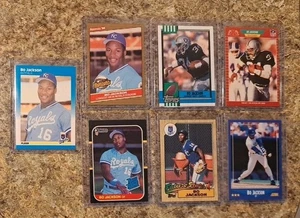 (7) Bo Jackson 1987 Fleer Rookie Card RC Topps 1986 Donruss 1988 Score 1989 1990 - Picture 1 of 15