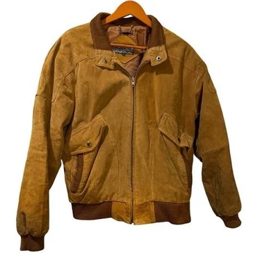 Vintage Members Only Suede Bomber Jacket Size 42 - Image 1 of 4